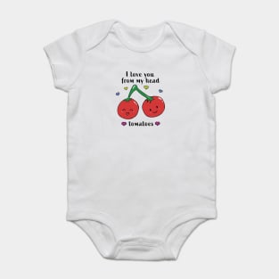 I love you from my head tomatoes Baby Bodysuit